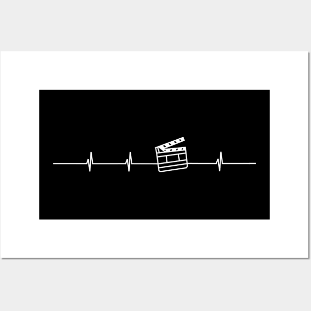 Filmmaker's Heartbeat Wall Art by NerdFellas